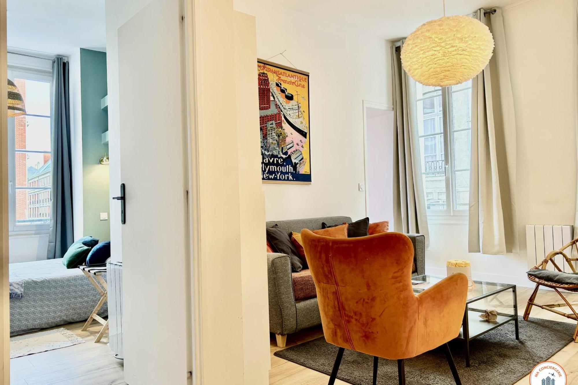 L'Oasis Havrais - Centre Historique Apartment Хавър Екстериор снимка